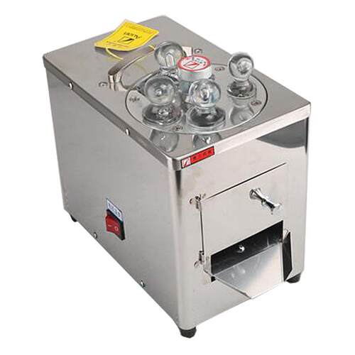 中药材西洋参切片机器商用电动不锈钢三刀片人参玛卡三七切药机 - 图3