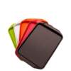 Rectangular fast food restaurant non-slip food tray