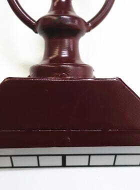 欧式时尚个性复古挂钟乡村方形金属单面时钟表玻璃镜面装饰钟