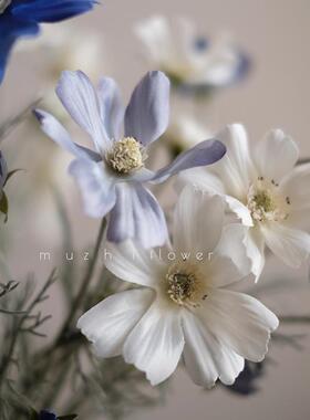 轻奢经典雏菊人造花格桑菊花宇宙花束假花装饰展示客厅插花丝质花