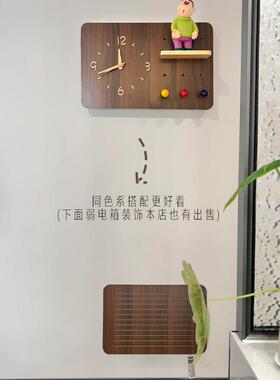可定制洞洞板电表箱装饰画带钟表遮挡时钟配电箱盖板画挂钟遮丑