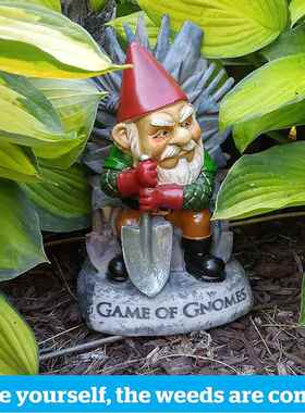 直销新款跨境新款 矮人游戏树脂摆件 树脂工艺品 园林艺术装修摆