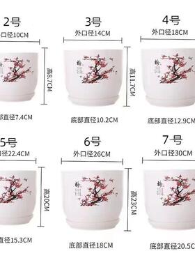 仿陶瓷塑料花盆室内客厅绿植盆栽阳台花盆精美花盆绿萝虎皮兰花盆