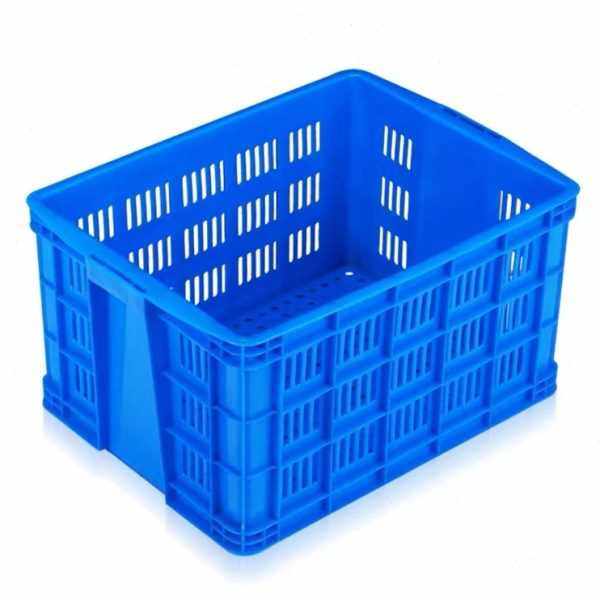 Plastic basket rectangular thickened large fruit and vegetable transportation frame factory storage express turnover box