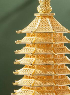 朱炳仁铜登科及第文昌塔套装摆件十三层金榜提名客厅办公桌书桌