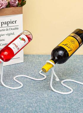 Magic rope table red wine rack wine cabinet girl room decora