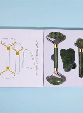 Face Massager Roller Gua sha Jade Store Scraper Roller massa