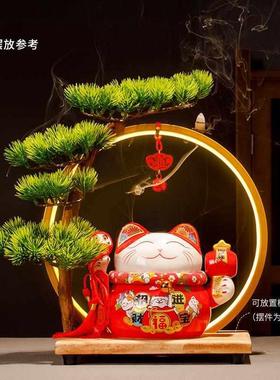 灯圈大号摆件中式禅意创意客厅玄关办公开业送礼桌面家居装饰礼品