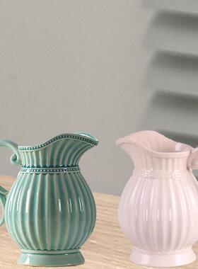 饰陶瓷花北欧简器约花插餐桌客厅电视柜水培NXV仿真花瓶客厅装摆