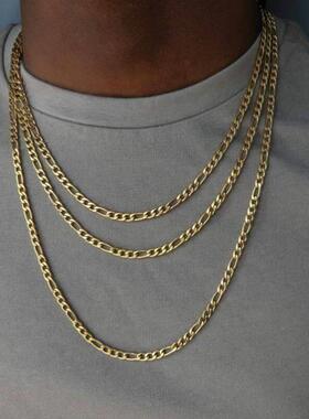 Necklace Men gold metal cuban chain mens Fashion Jewelry项链