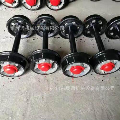 矿车轮对300mm铸钢矿车导向轮工矿防水耐磨翻斗式矿车轮子厂家 - 图0