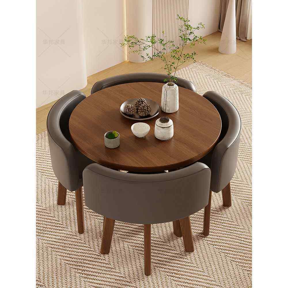 北欧餐桌椅组合家用饭桌餐厅方桌接待桌茶桌办公会客圆形洽谈桌子,淘宝优惠券,粉丝福利购,淘宝优惠卷