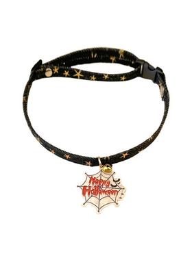 万圣节宠物项圈插口可调节项圈猫咪狗狗节日装扮项圈