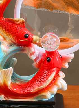 新风格流沙画装饰品客厅入口酒柜电视柜家新的中国风乔迁开幕