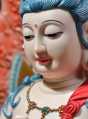 戴玉堂密宗大日如来佛像毗卢遮那佛供奉家用金刚界佛陶瓷坐像摆件