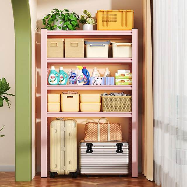 Steel children's bookshelf color wrought iron student bookcase household storage rack wrought iron living room storage rack storage rack