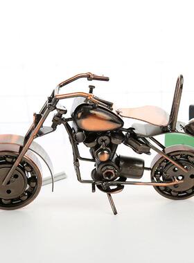 直销新款大号铁艺摩托车模型家居摆件金属工艺品商务礼品创意礼物