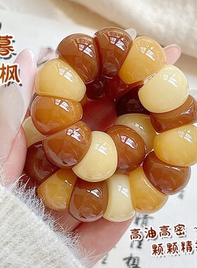 【日暮秋枫】新品蒜瓣山竹多猪大肠手串菩提珠文玩佛珠手链