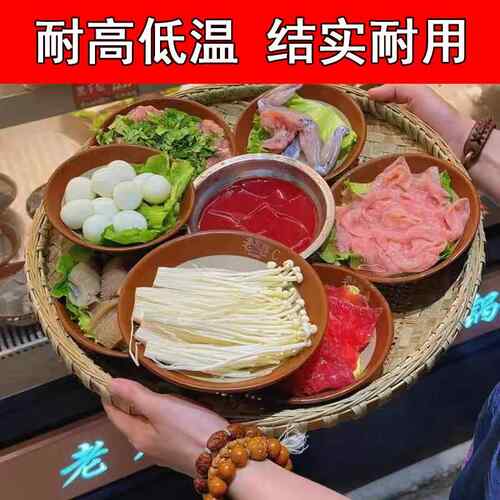 粗陶特色覆古土碗老式扣肉碗火锅碗油碟碗蒸菜烧白土陶碗米饭碗 - 图2