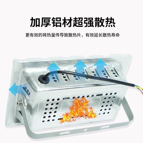 明华亚明led投光灯户外防水蚂蚁射灯厂房车间广告牌超亮泛光灯 - 图1