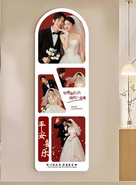 婚纱照结婚挂墙玄关相框拼图多宫格排版加洗照片放大制作框