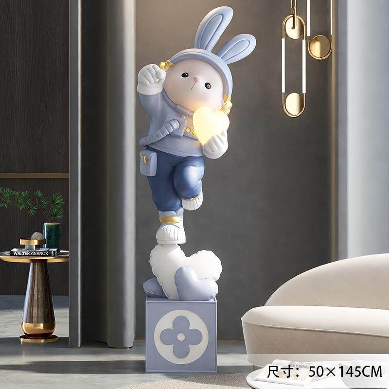 正品轻奢兔子地柜大型客视厅落摆件高级感大气电旁沙发迎宾乔迁礼,淘宝优惠券,粉丝福利购,淘宝优惠卷