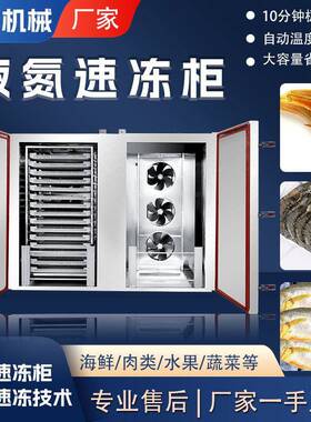 全自动巴沙鱼商用速冻柜石斑鱼水产速冻设备鳝鱼小型立式速冻柜