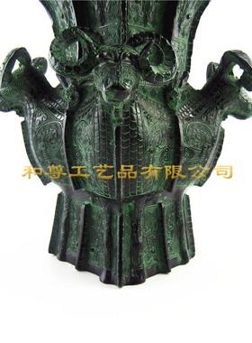仿古青铜器四羊方尊家居摆饰装饰礼品艺术工艺礼品摆饰包邮公司别