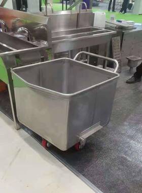 不锈钢桶车不锈钢肉料车不锈钢料斗车不锈钢料车不锈钢肉桶车