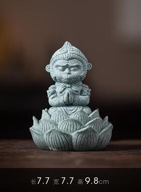 高档砂石意招财三足金蟾办公室青茶几桌面创茶宠可养鱼缸造景装饰