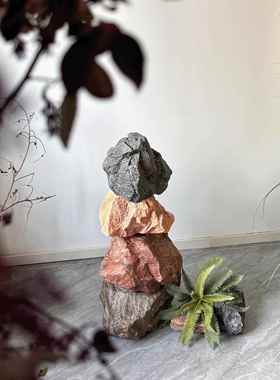 模拟浦黄山景观石泡沫景观石窗口景观石道具摄影商场展示摆件墙面