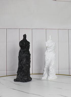 简约现代抽象树脂雕塑人物摆件创意软装家居饰品工艺品