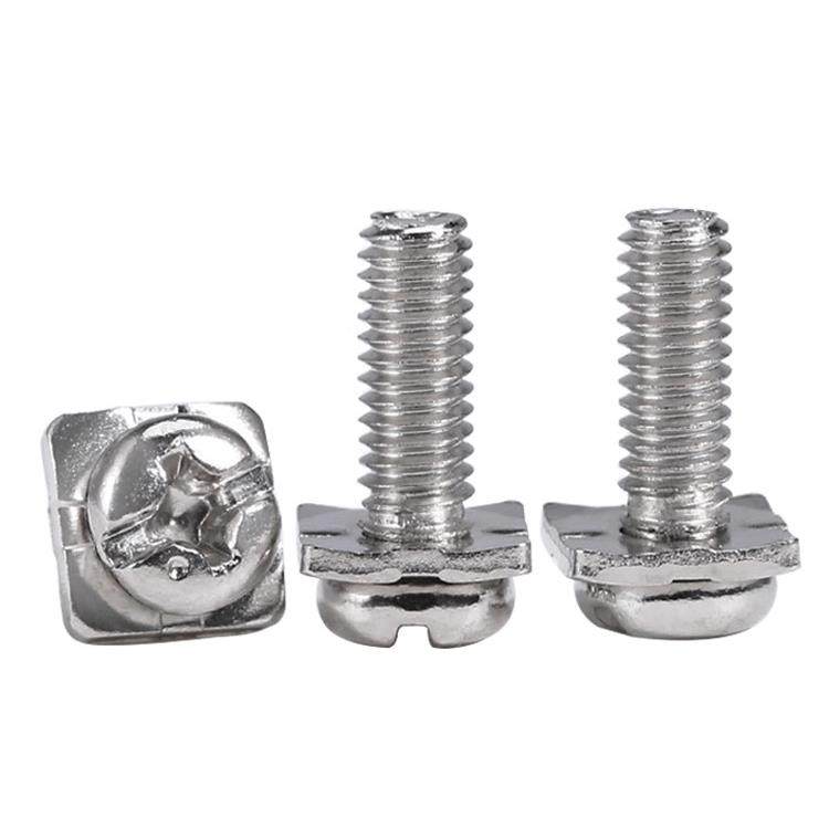 镀镍十字圆头组合螺丝带四方垫片二组合螺钉盘头螺钉接线端子压线,淘宝优惠券,粉丝福利购,淘宝优惠卷