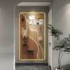 Pure solid wood hole board custom entrance entrance to block the meter box creative wall hanging board decoration storage rack