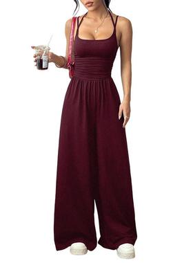 Women's Summer Jumpsuit, Spaghetti Strap One Piece
