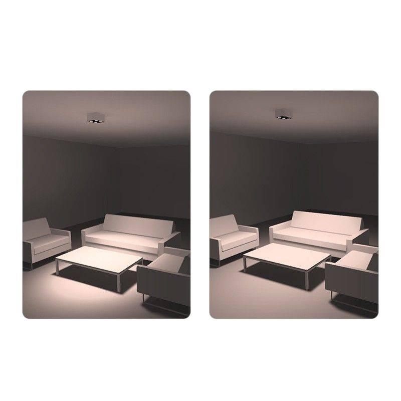 Surface-mounted smart spotlight living room without main light full spectrum adjustable bold lamp anti-glare bedroom aisle ceiling downlight