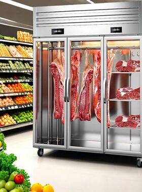 立式挂肉柜商用冷冻冷藏保鲜牛羊肉单门双门三门排酸柜展示柜