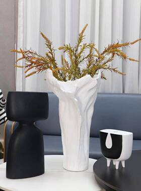 大树脂干花花器北欧风轻奢创意家居客厅玄关样板房间软装饰品摆件