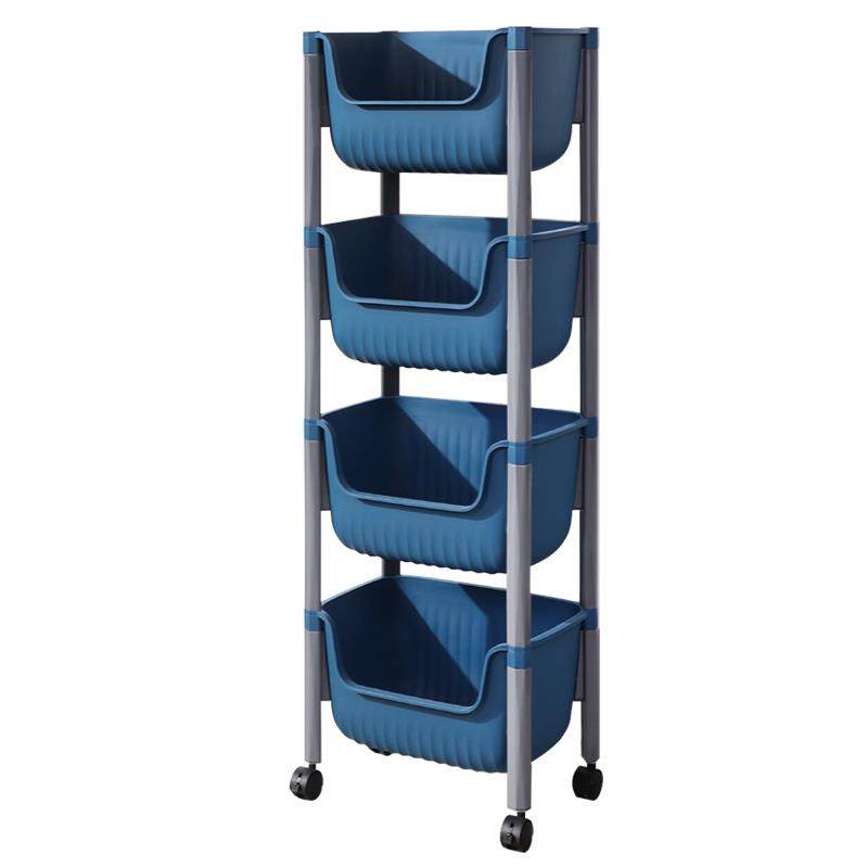 家用落地多层架装果蔬菜架子放菜篮收纳层架小推车厨房塑料置物架,淘宝优惠券,粉丝福利购,淘宝优惠卷