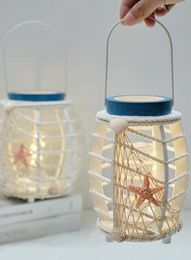 创意led发光地中海海洋风格家居夜灯笼串摆设个性室内卧室装饰品