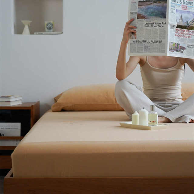 Class A soft naked sleeping cotton Indian cotton sheets and fittings simple solid color pure cotton bed cover Simmons protective cover 1.8
