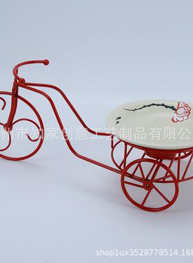 创意金属三轮车酒店农家乐餐厅特色意境餐用具冷菜明档展示工艺品