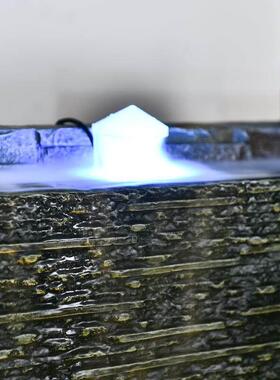 假山摆件水幕墙流水屏风入口隔断室外别墅花园庭院风水轮景观瀑布