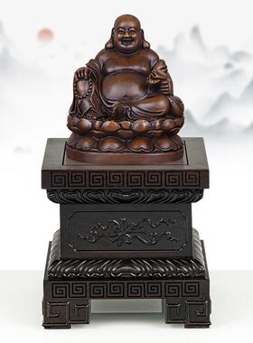 佛像底座实木财神像莲花台观音菩萨加高阶梯供奉关公摆件托架定制