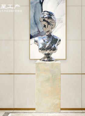 大卫素描艺人术雕塑不55298845钢金属抽镜象面酒店维纳斯物酒吧会