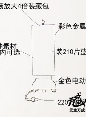 电动轮金属外壳+210片蓝光盘素材可选能场包
