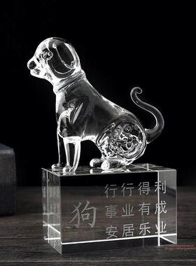 十二生肖饰品水晶生日礼物鼠牛虎兔龙蛇马羊猴鸡狗猪工艺品