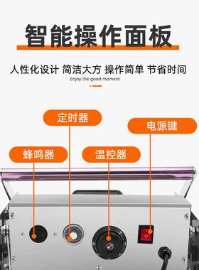 铭商尚洋包小型汉堡包 面包胚MY-HX216加热机烤烘包机全自动用汉
