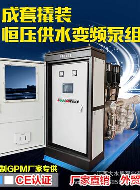 厂家定制外贸撬装变频调速增压系统供水泵组CE认证不锈钢多级泵