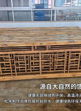 户外防腐木栅栏菠萝格木围栏庭院篱笆护栏扶手实木栏杆花园网格